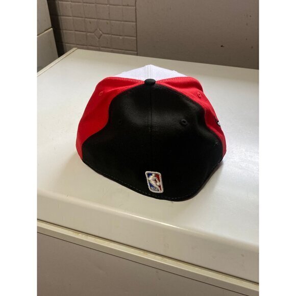 Chicago Bulls Snapback Hat‎ Black/Red Flat Brim Cap - Size 7 7/8 - Picture 7 of 7